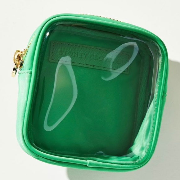 NWT - Stoney Clover Lane Classic Clear Front Mini Pouch Island Green - Picture 8 of 10